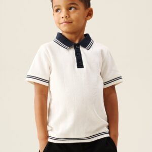 Oakley Rib Navy Contrast Polo