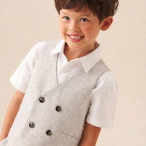 Luca Melange Waistcoat and Shirt Set